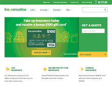 Tablet Screenshot of insuranceline.com.au